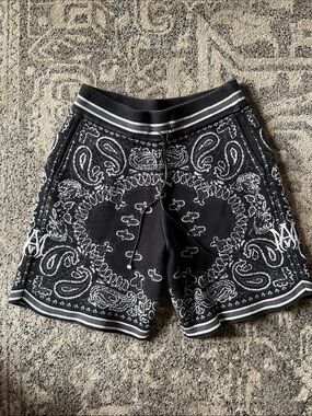 AMIRI Bandana Crochet Basketball Shorts
